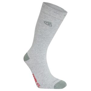cuh369-y5z-football-socks-craghoppers-nosilife-travel-x2-soft-grey-marl-lichen-green
